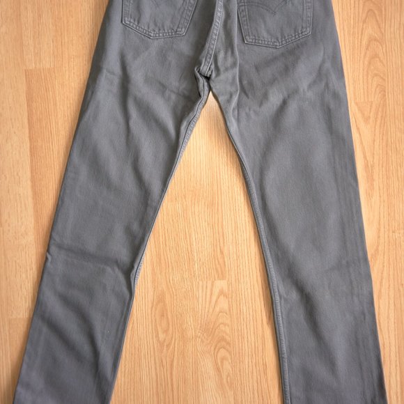 Vintage Levi's 501 Women's Gray Denim High Waist MOM Fly Buttons Jeans, Sz 28 - Picture 9 of 11